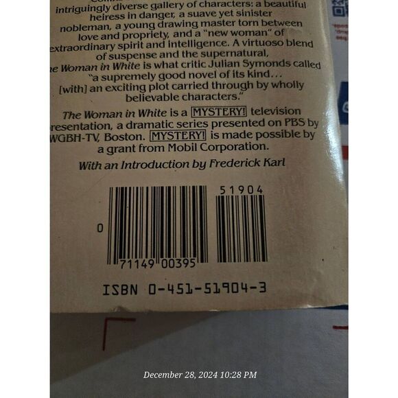 The woman in white by Wilkie Collins signet classics isbn 0451519043 - Picture 3 of 5